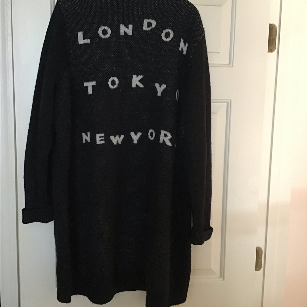 Kersh black cardigan-cute back